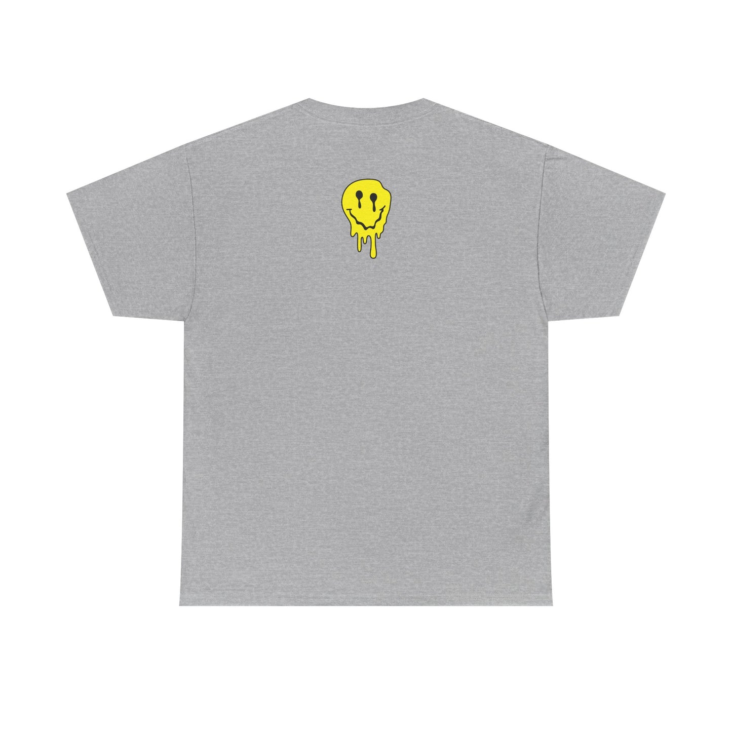 Smiley Melt Tee — "Happy Face" Dripping yellow Graphic T-Shirt