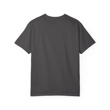 Drippy Yellow Smiley Tee T-shirt | Grunge Smiley Chest Graphic
