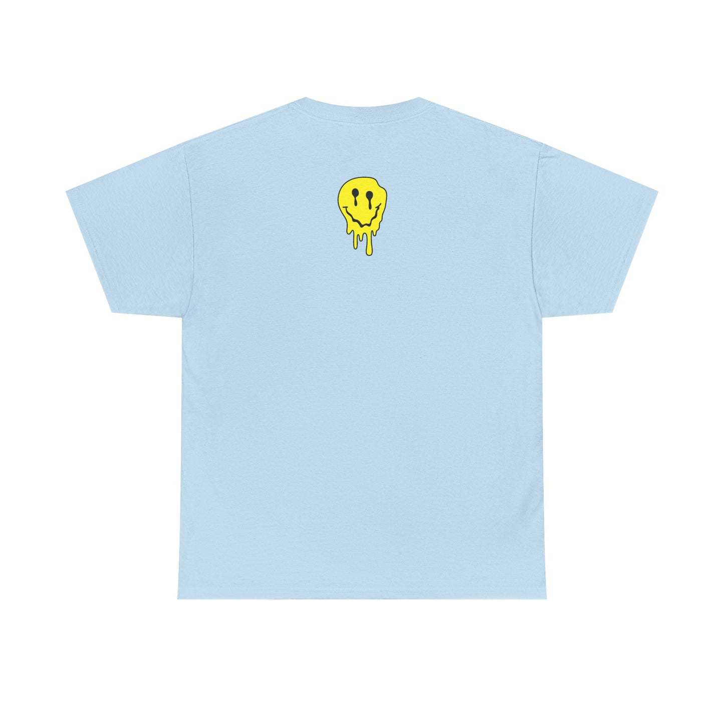 Smiley Melt Tee — "Happy Face" Dripping yellow Graphic T-Shirt