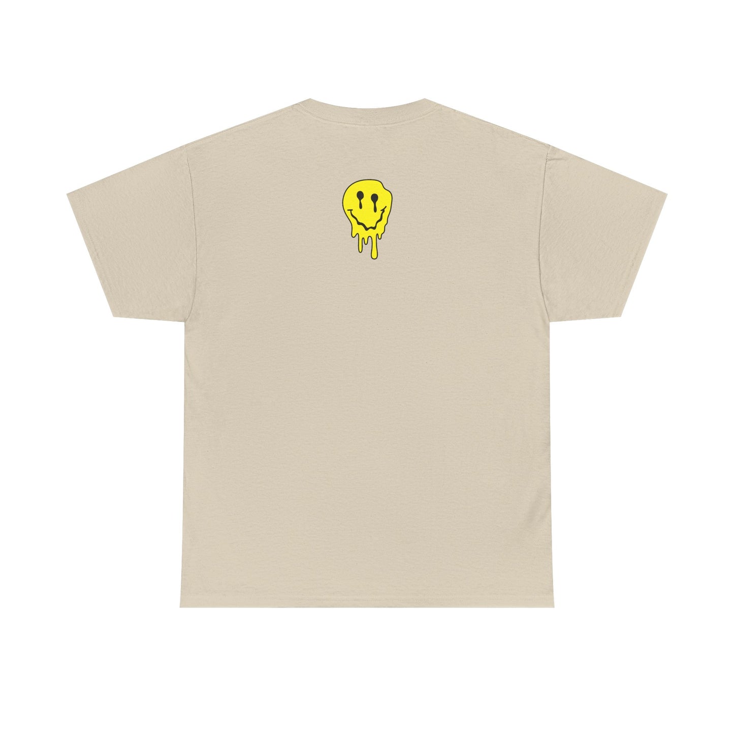 Smiley Melt Tee — "Happy Face" Dripping yellow Graphic T-Shirt