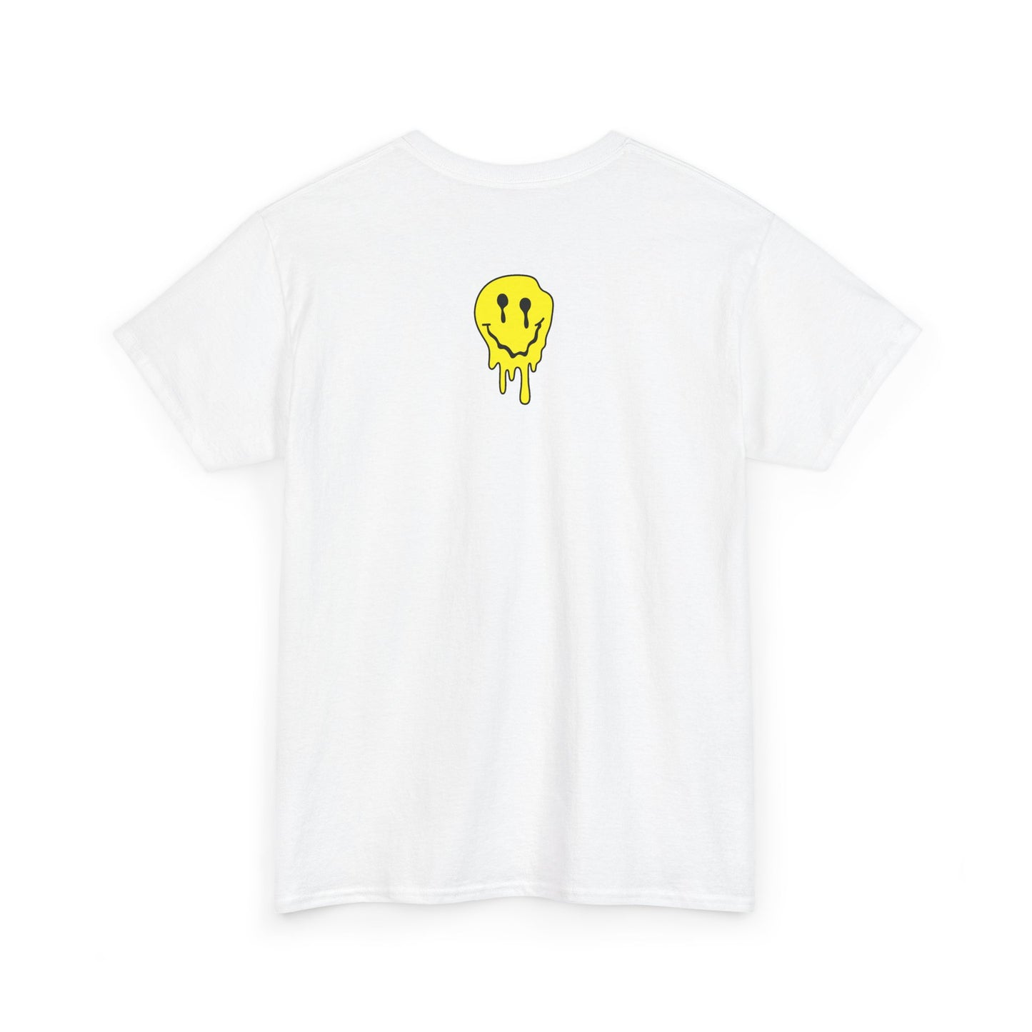 Smiley Melt Tee — "Happy Face" Dripping yellow Graphic T-Shirt