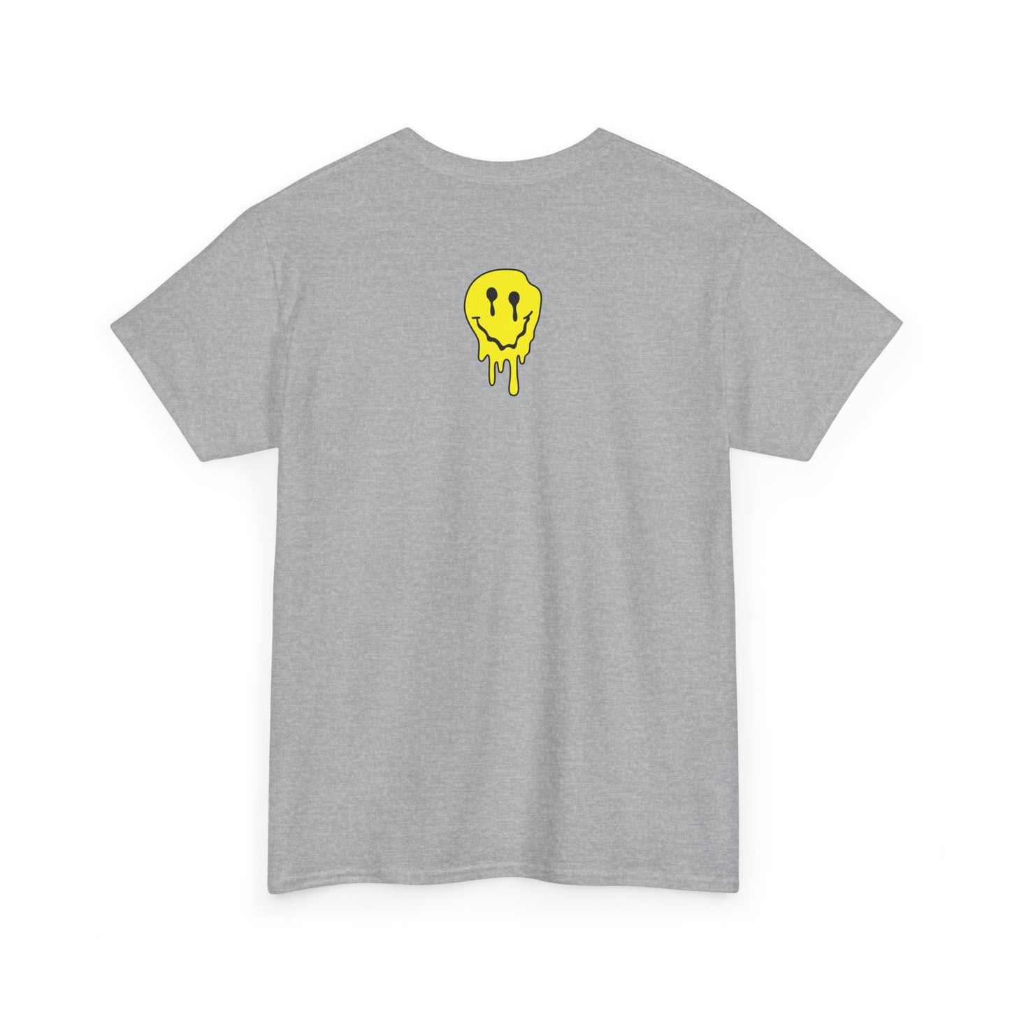 Smiley Melt Tee — "Happy Face" Dripping yellow Graphic T-Shirt